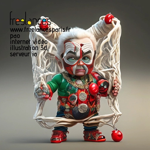 Pao mise en page internet vidéo illustration 3d serveur image IA générative AI freelance paris studio de création magazines 95F9FEE1